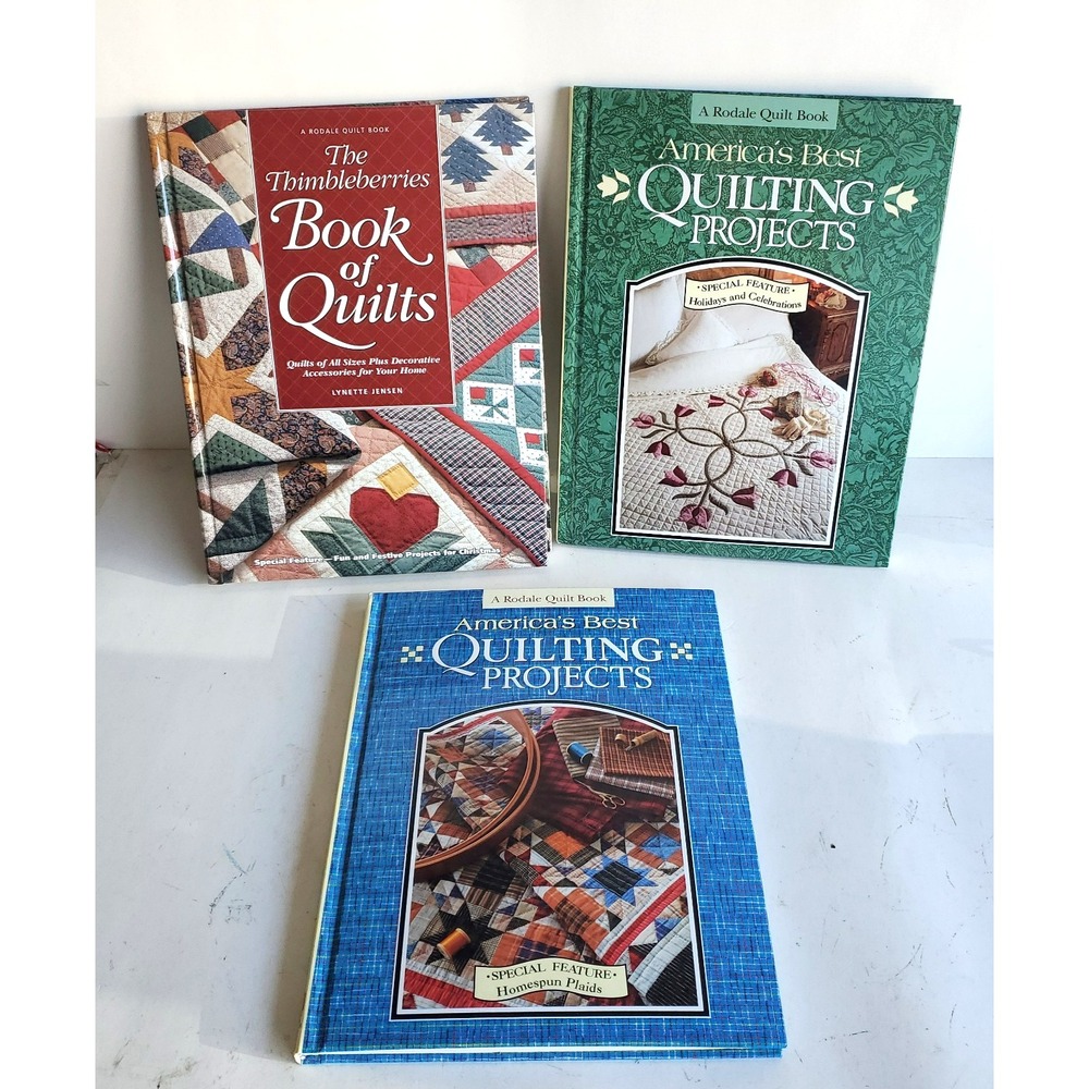 Americas Best Quilt Projects Rodale Book Lot 3 Collection Patterns HC \VTG NOS